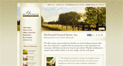 Desktop Screenshot of mcdonaldfuneralhomeinc.com